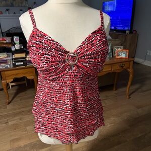 Women’s plus size Island Escape tiered tankini